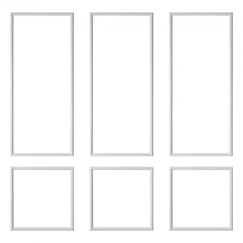 VEVOR Wandform-Set, 3er-Set 61x61 cm & 61x138 cm Stuckleisten aus Lackierbarem Polystyrol, Wasserfeste Wandleiste, Zierleiste für Wände, Friesleisten für Wohnzimmer, Schlafzimmer, Zuhause, Weiß – Bild 8