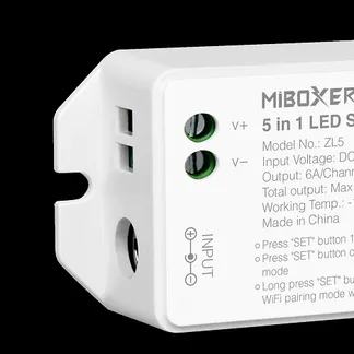 MiBoxer ZL5 LED Controller 5in1 RGB-WW (RGB-CCT) DC12~48V Zigbee 3.0/2.4G MiBoxer ZL5 LED Controller 5in1 RGB-WW (RGB-CCT) DC12~48V Zigbee 3.0/2.4G