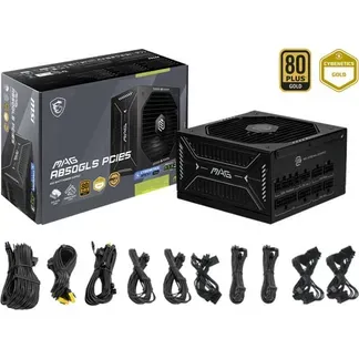 MSI MAG A850GLS PCIE5 Netzteil 850 W 24-pin ATX ATX Schwarz MSI MAG A850GLS PCIE5 Netzteil 850 W 24-pin ATX ATX Schwarz