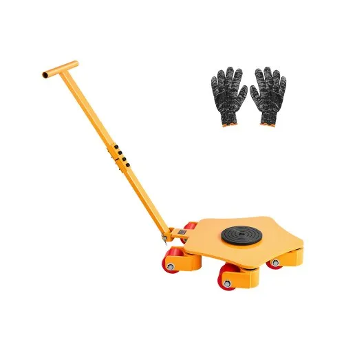 VEVOR Maschinenroller, 4 T, Maschinen-Transportroller, Maschinen-Transportroller mit 360°-Drehkappe und PU-Lenkrollen, Schwerlast-Industriemaschinen-Möbelwagen mit Griff für Lager, Werkstatt VEVOR Maschinenroller, 4 T, Maschinen-Transportroller, Maschinen-Transportroller mit 360°-Drehkappe und PU-Lenkrollen, Schwerlast-Industriemaschinen-Möbelwagen mit Griff für Lager, Werkstatt