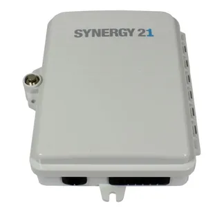 LWL-FTTH Wandgehäuse, IP65, 1xEingang/ 6xAusgang, Synergy 21 LWL-FTTH Wandgehäuse, IP65, 1xEingang/ 6xAusgang, Synergy 21