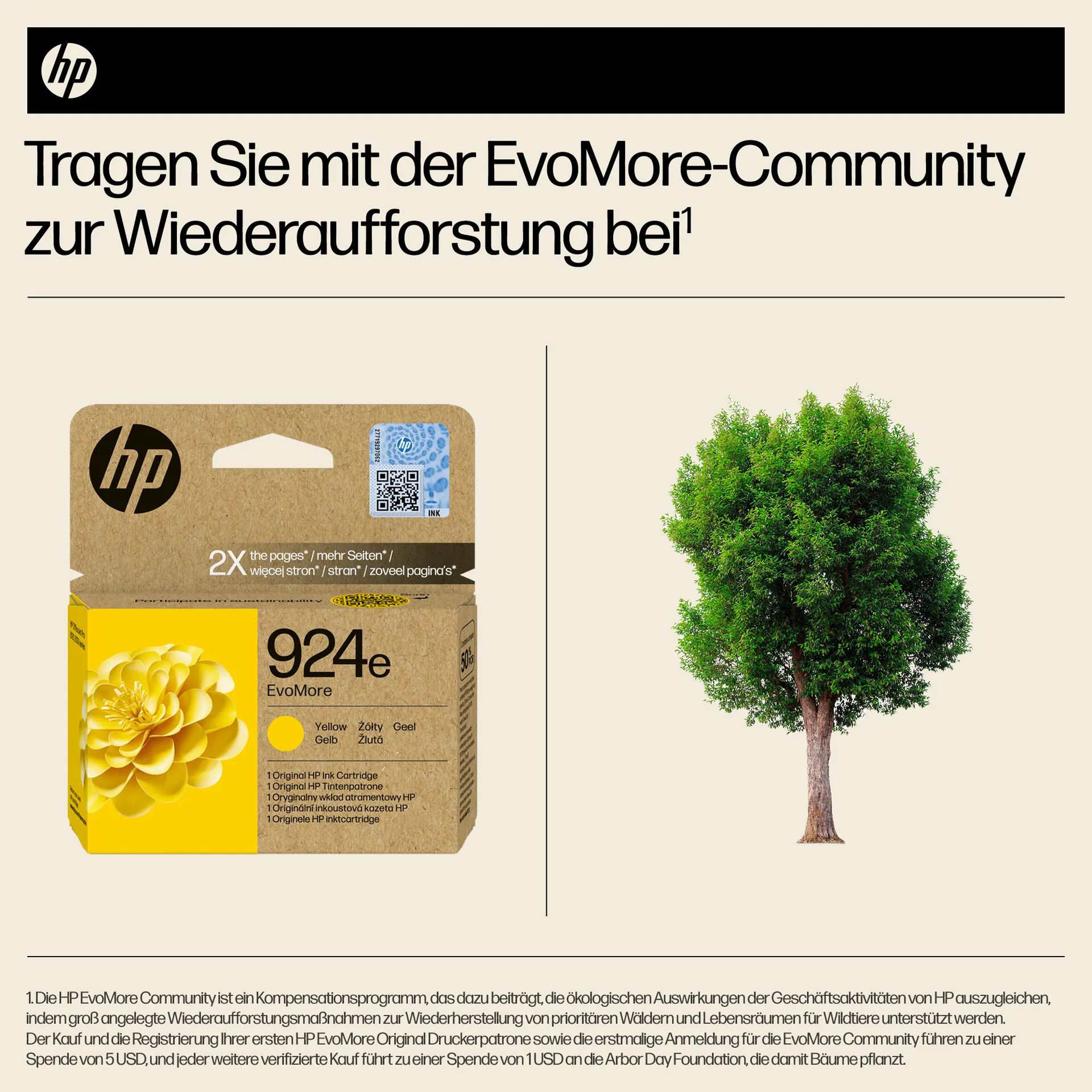 HP 924e EvoMore Gelb Original Druckerpatrone – Bild 4