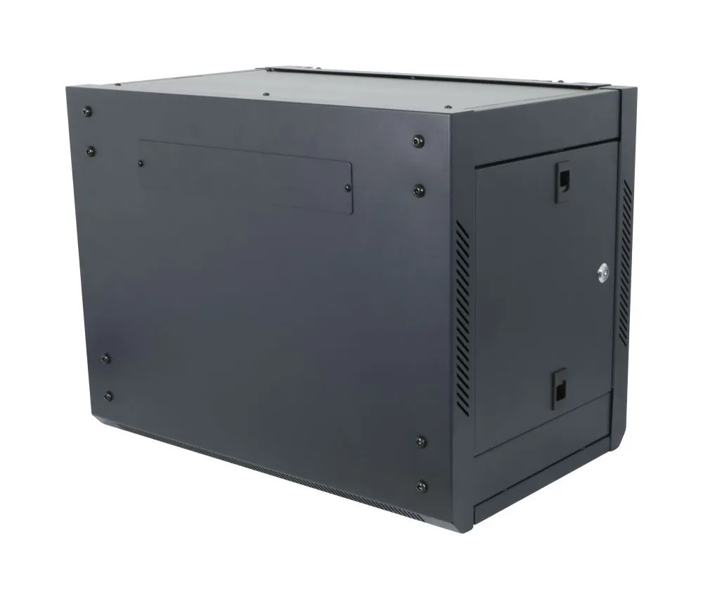 ALLNET 19"Wandgehäuse, 15HE, 1-teilig, T600mm, Schwarz, zerlegt(Flat Pack), SMA-Serie, – Bild 4