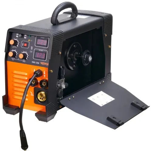 VEVOR MIG/MMA/LIFT TIG 3 in 1 Schweißgerät 50-250 A Fülldrahtschweißen(0,8 mm & 1 mm) IGBT-Technologie 2,2-12 m/min Drahtgeschwindigkeit 5,6 kVA – Bild 9