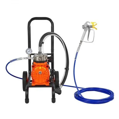VEVOR Airless-Farbspritzgerät mit Membran, 900 W effizientes Airless-Farbspritzgerät mit Wagen, 1800 psi Airless-Farbspritzgerät, mit Verlängerungsstang, 1,8 L/min Hochdruck Airless Farbsprühsystem – Bild 10