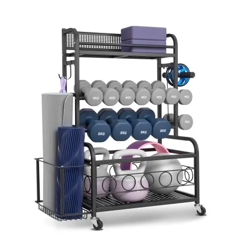 VEVOR Heimgymnastik Aufbewahrungsregal Aufbewahrungsständer Yogamattenhalter (4 Schichten), Yogamatten Gewichtheben Rack mit Rädern & Haken, Hantel Gewichtheben Rack für Heimübung Fitnessgeräte VEVOR Heimgymnastik Aufbewahrungsregal Aufbewahrungsständer Yogamattenhalter (4 Schichten), Yogamatten Gewichtheben Rack mit Rädern & Haken, Hantel Gewichtheben Rack für Heimübung Fitnessgeräte