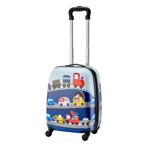 VEVOR 5 tlg. Kinderkoffer Set, 457,2 mm, Hartschalenkoffer mit Kindertrolley, Rucksack, Nackenkissen, Lunchbox & Kofferanhänge, Kofferset fürJungen & Mädchen, praktisch für Reisen Fliegen (Autos) – Bild 9