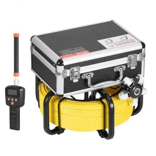 VEVOR Kanalkamera mit 512-Hz-Ortungsgerät, 30 m, selbst nivellierende Rohrinspektionskamera mit 9-Zoll-1080P-HD-Bildschirm, 36-fachem Zoom, Rohrkamera mit 12 LEDs, 32 GB SD-Karte, Endoskop Kanalrohre – Bild 10