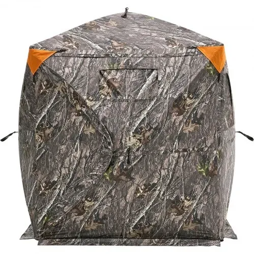 VEVOR Jagdversteck Jagdzelt Bodenversteck für 1–2 Personen Pop-Up-Hirschversteck mit Tragetasche, tragbares & belastbares Jagdzelt mit 3 horizontalen Fenstern für die Hirschjagd – Bild 10