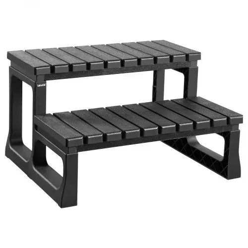 VEVOR Badewannenstufe Pooltreppe 2-stufige Außentreppe, 599,44 mm breite PP-Leiter für oberirdische/aufblasbare Pools mit 145,15 kg Tragkraft, vielseitig einsetzbar für Veranda Terrasse Wohnmobile – Bild 9