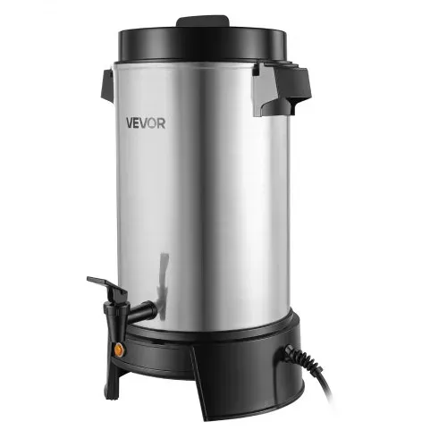 VEVOR Gewerblicher Heißgetränkespender für Kaffee 6,3 L 42 Tassen 1190 W, Heißwasserspender mit Tropffreiem Wasserhahn, Automatischer Temperaturregelung, für Catering, Partys, Kirchen und Restaurants – Bild 10