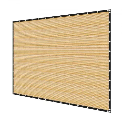 VEVOR 90 % Sonnenschutztuch Sichtschutz Schattenabdeckung (366 x 610 cm) für Pergola mit Edelstahlösen, Sonnensegeltuch mit 160 g/m² HDPE-Material, für Outdoor Terrasse Garten Hinterhof (Beige) – Bild 9