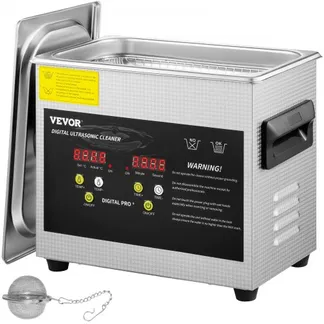 VEVOR 3 L Verbesserter Ultraschallreiniger (200 W Heizung, 120 W Ultraschall) Professioneller digitaler Labor-Ultraschall-Teilereiniger mit Heizungstimer für die Reinigung von Schmuckgläsern VEVOR 3 L Verbesserter Ultraschallreiniger (200 W Heizung, 120 W Ultraschall) Professioneller digitaler Labor-Ultraschall-Teilereiniger mit Heizungstimer für die Reinigung von Schmuckgläsern