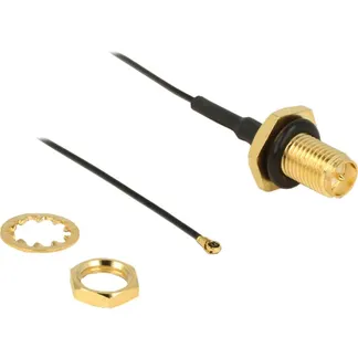RP-SMA (Buchse) > MHF IV/HSC MXHP32 (Stecker), Koaxialkabel RP-SMA (Buchse) > MHF IV/HSC MXHP32 (Stecker), Koaxialkabel