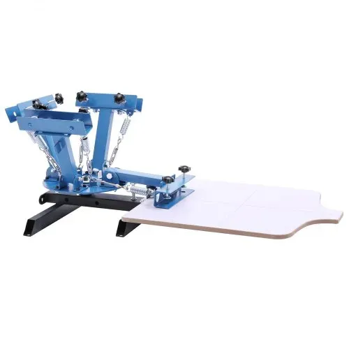 VEVOR Siebdruckmaschine 4-Farben 1-Station-Siebdruckpresse 540x450 mm, 360° Drehbar Präzise Positionierung Pulverbeschichteter Kohlenstoffstahl für T-Shirt-DIY, Heim- und Gewerbekunden – Bild 9