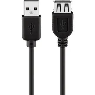 USB 2.0 Verlängerungskabel, USB-A Stecker > USB-A Buchse USB 2.0 Verlängerungskabel, USB-A Stecker > USB-A Buchse