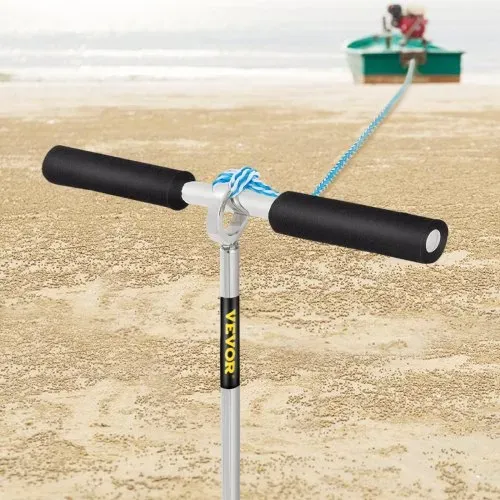 VEVOR Sandanke Bohrer zum Strand und zur Sandbank, 45 cm Schraubanker aus Edelstahl 316 mit Abnehmbarem Griff, Bungee-Leine und Tragetasche, für Jet-Ski-PWC-Pontonkajak – Bild 7