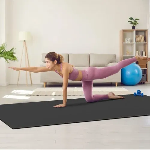 VEVOR Trainingsmatte, rutschfeste, hochdichte Premium-Yogamatte, Trainings-Yogamatte für Männer und Frauen, Fitness- und Trainingsmatte mit Tasche und Tragegurt, für alle Arten von Heim-Yoga, Pilates und Bodentraining (3 x 1,8 m) – Bild 7