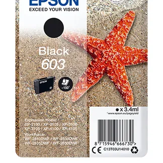 Epson Singlepack Black 603 Ink Epson Singlepack Black 603 Ink