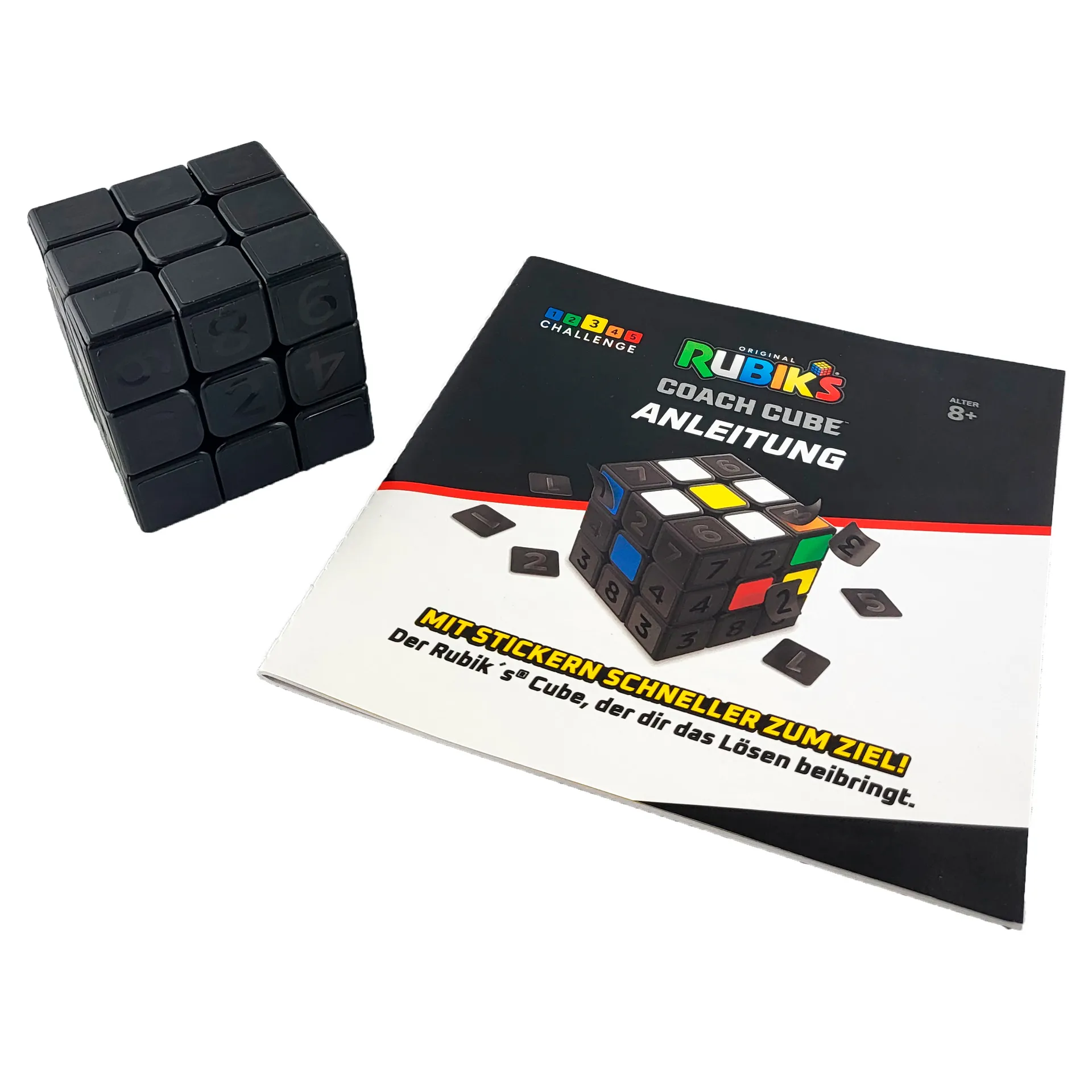 Rubik’s Cube, Coach Cube, 3x3 Lernwürfel mit Stickern – Bild 4