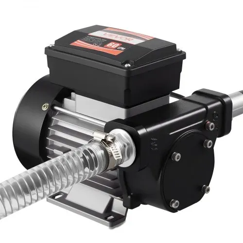 VEVOR Kraftstoff-Transferpumpe, 230 V AC, elektrische Diesel-Transferpumpe, 60 l/min, mit automatischer Abschaltung der Kraftstoffdüse, 2 Schläuchen, 13,7 m Förderhöhe, für Kerosin, Biodiesel – Bild 9