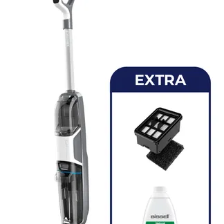 Bissell CrossWave HF3 Cordless Select Standstaubsauger Akku Trocken&Nass Beutellos 0 l 255 W Grau, Weiß Bissell CrossWave HF3 Cordless Select Standstaubsauger Akku Trocken&Nass Beutellos 0 l 255 W Grau, Weiß