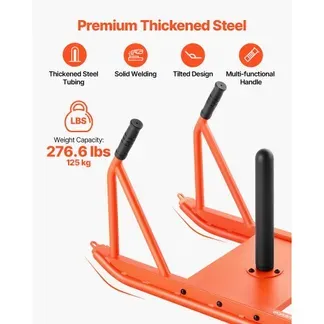 VEVOR Gewichtsschlitten Kraftschlitten Krafttrainingsschlitten zur Verbesserung der Geschwindigkeit bei sportlichen Übungen, Fitnessgerät mit Griff, kompatibel mit 25/51 mm Gewichtsscheiben Orange VEVOR Gewichtsschlitten Kraftschlitten Krafttrainingsschlitten zur Verbesserung der Geschwindigkeit bei sportlichen Übungen, Fitnessgerät mit Griff, kompatibel mit 25/51 mm Gewichtsscheiben Orange