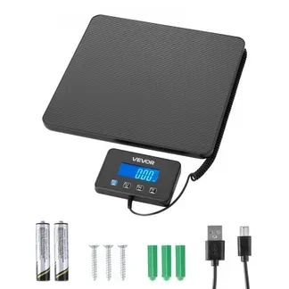 VEVOR Digitale Paketwaage, 10/100g, doppelte Genauigkeit, 200 kg Plattformwaage mit Hold-/Tara-Funktion & LCD-Display, für Pakete, Porto, Gepäck, Batterie & Ladekabel im Lieferumfang enthalten VEVOR Digitale Paketwaage, 10/100g, doppelte Genauigkeit, 200 kg Plattformwaage mit Hold-/Tara-Funktion & LCD-Display, für Pakete, Porto, Gepäck, Batterie & Ladekabel im Lieferumfang enthalten