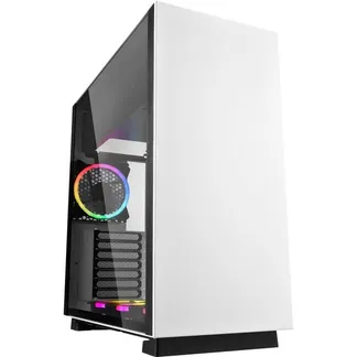 PURE STEEL White RGB, Tower-Gehäuse PURE STEEL White RGB, Tower-Gehäuse
