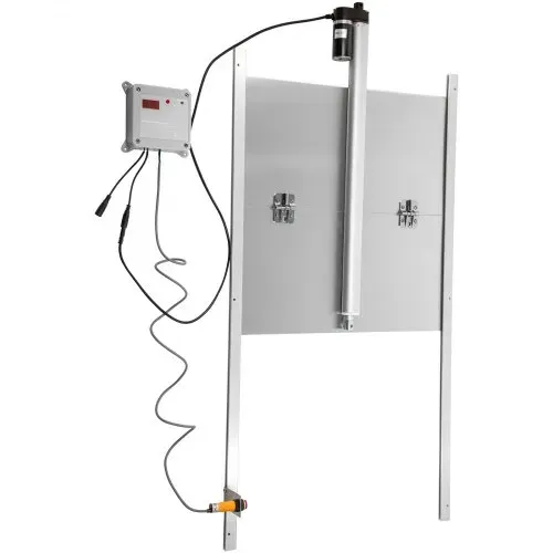 VEVOR Automatische Hühnerklappe Aluminiumlegierung/ABS Hühnertür mit Schieber 66W Hühner-Pförtner 30x30cm Tür Stallöffner mit Lichtsensor Zeitsteuerung Ideal für Außen-/Innenbereich von Hühnerställen – Bild 9