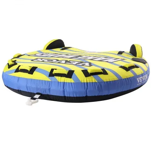 VEVOR Schleppschlauch zum Bootfahren, aufblasbarer Schleppschlauch für 1–3 Fahrer mit Stoßfängerflossen, 510 lbs Wassersport-Schleppschläuche zum Ziehen von Booten, Vollnylon-Überzug – Bild 10