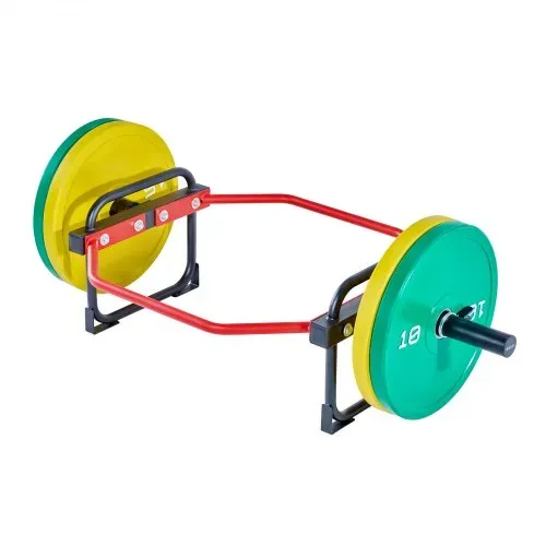 VEVOR Trap Bar Hexagon Hantelstange Langhantel 50 mm 240 kg Tragkraft, Gewichtheben und Krafttrainingsgerät, Heimfitnessstudio für Kniebeugen Kreuzheben Schulterdrücken, Rot – Bild 10