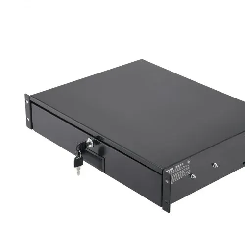VEVOR 2U Rackschublade, 22,68 kg, abschließbares Serverschrankgehäuse, Schiebeschublade mit Schloss & Kabelmanagementlöchern, für 482 mm Netzwerkgeräte-Server-AV-Rack oder Schrankgehäuse – Bild 10