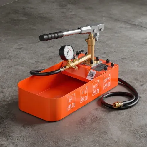 VEVOR Hydraulische Abdrückpumpe Druckprüfpumpe 7,57 L 0-50 bar Einzelventil, Handdruckpumpe mit Manometer und Tank, für Rohrleitungen, Wasserleitungen, Heizungen, Druck- und Leckprüfung – Bild 7