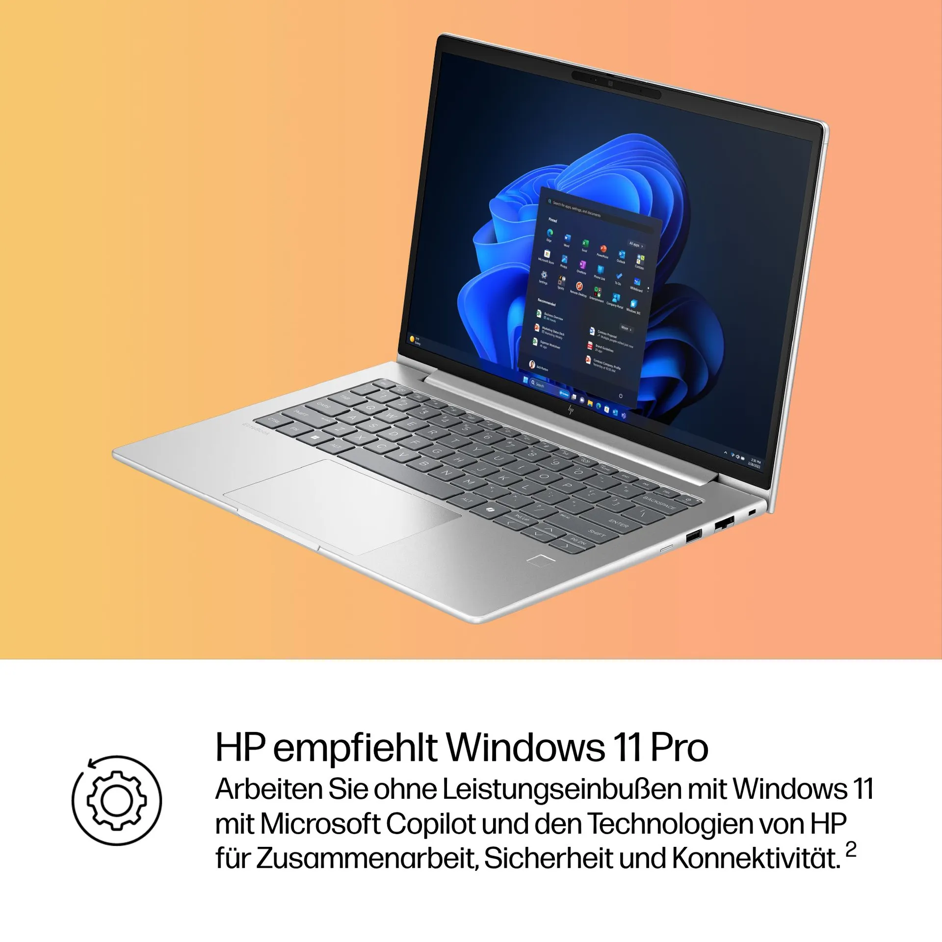 HP EliteBook 6 G1i AI Intel Core Ultra 7 255U Laptop 35,6 cm (14") WUXGA 32 GB DDR5-SDRAM 1 TB SSD Wi-Fi 7 (802.11be) Windows 11 Pro AI PC Silber – Bild 6