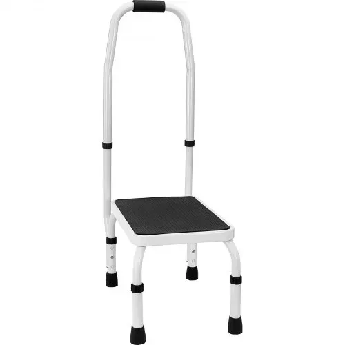 VEVOR Haushaltsleiter 810 x 417 x 285 mm Trittleiter faltbar Stahl Stehleiter 1 Stufe Stufenleiter 150 kg Tragfähigkeit Klapptritt Einzellstufenleiter 810 mm hoch Küchenleiter Rutschfest Tritthocker – Bild 9