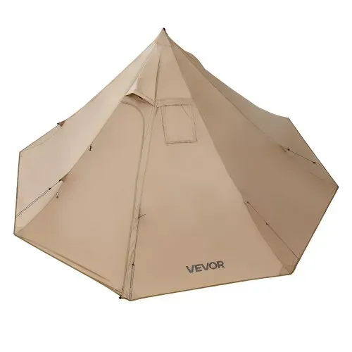 VEVOR Tipi Zelt für 2 Personen, tragbares Winterzelt mit Ofenanschluss, Campingzelte, leichte 4-Jahreszeiten-Schutzzelte, Firstzelt, zum Wandern, Angeln und Rucksackreisen, Größe S – Bild 10