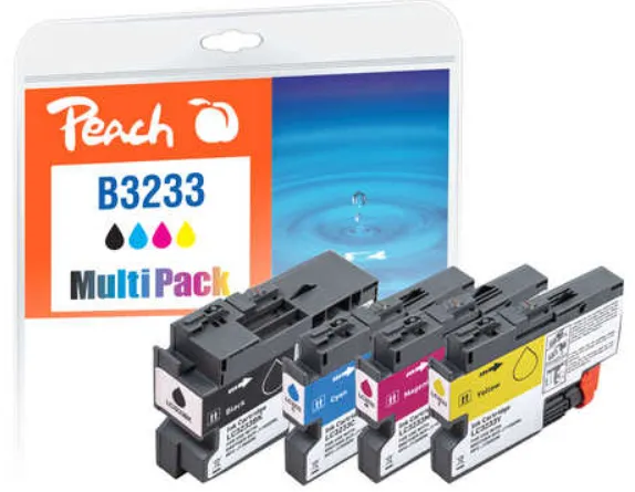 Peach LC-3233 Druckerpatrone 4 Stück(e) Schwarz, Cyan, Magenta, Gelb Peach LC-3233 Druckerpatrone 4 Stück(e) Schwarz, Cyan, Magenta, Gelb