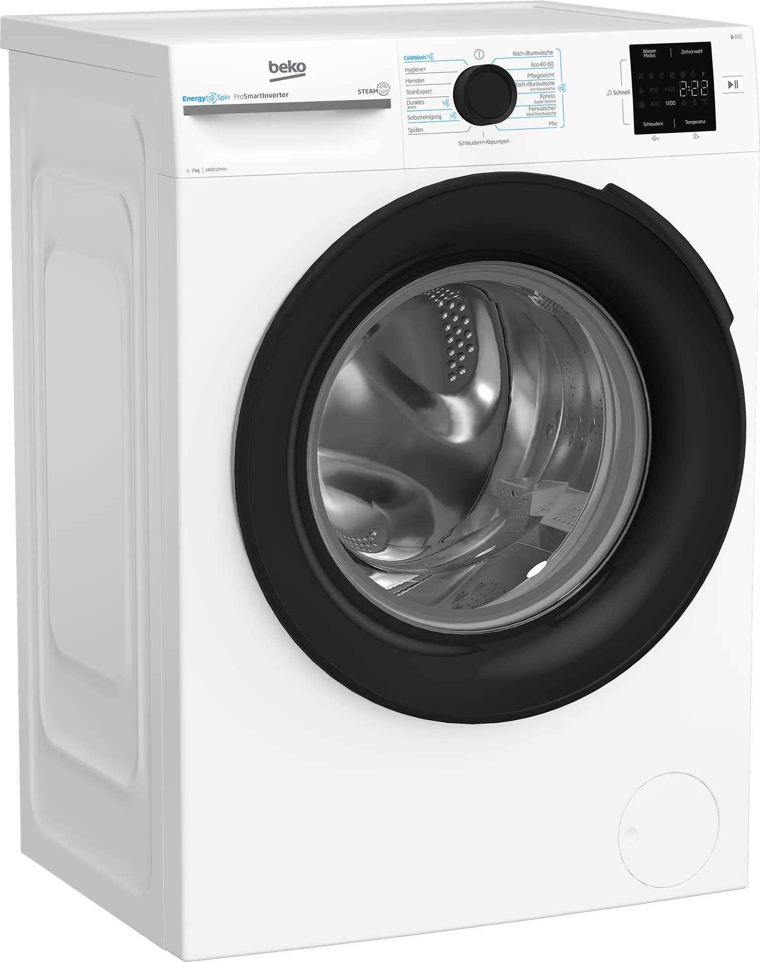 Beko b300 BM3WFU3741X Waschmaschine Frontlader 7 kg 1351 RPM Weiß – Bild 2
