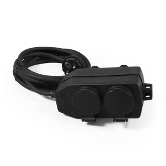 Steckdosenblock McPower für Außen, 4-fach, IP44, mit Aufhänger, 3m Zuleitung Steckdosenblock McPower für Außen, 4-fach, IP44, mit Aufhänger, 3m Zuleitung