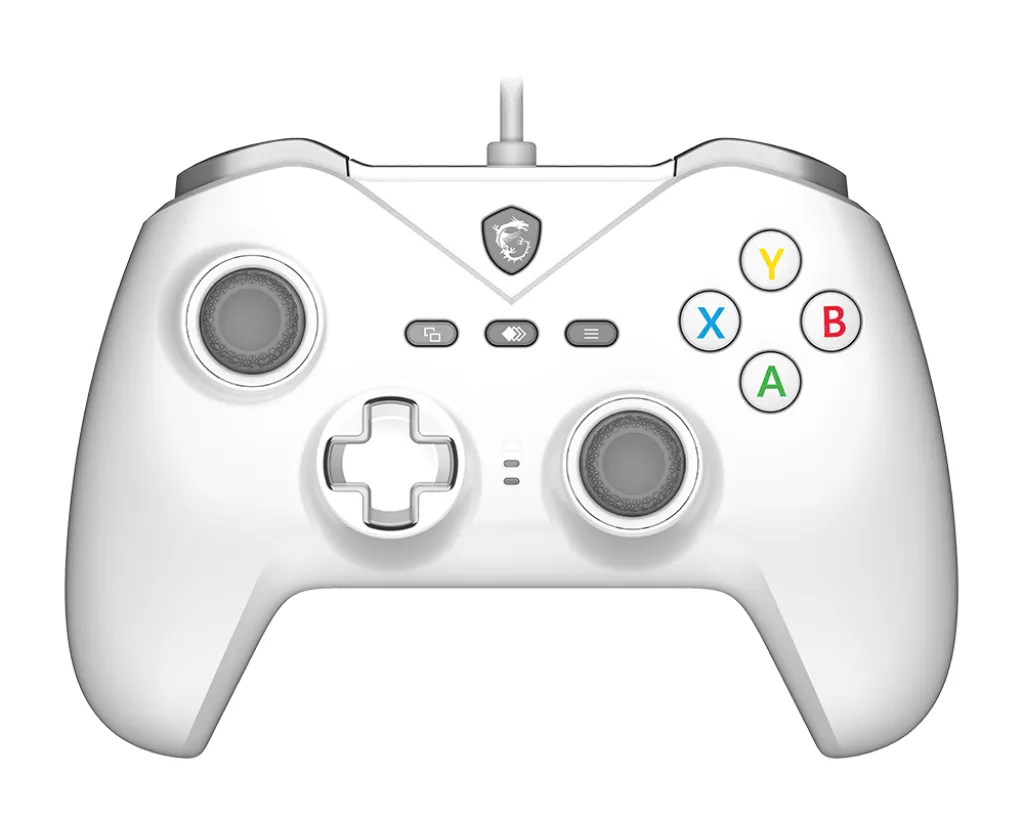 MSI FORCE GC200 WHITE Gaming-Controller Weiß USB Gamepad Analog / Digital Android, PC MSI FORCE GC200 WHITE Gaming-Controller Weiß USB Gamepad Analog / Digital Android, PC