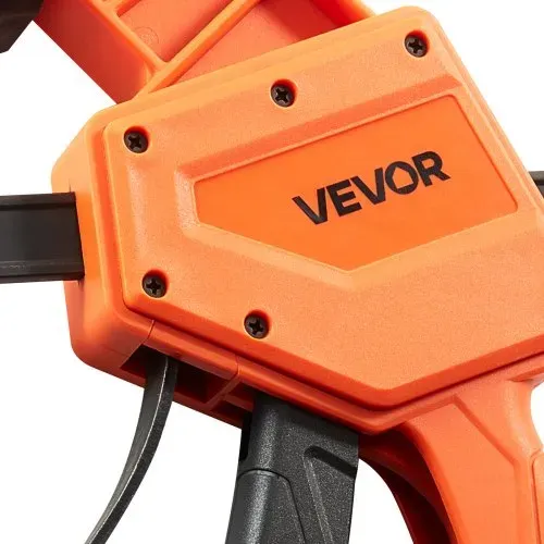VEVOR Stangenklemmen für Holzbearbeitung 2 Stk. 30,48 cm Öffnung, Quick-Grip F-Klemme mit 154 kg Belastungsgrenze, 84,6 mm Tiefe, Kunststoff & Karbonstahl, Metallbearbeitung Orange + Schwarz – Bild 10