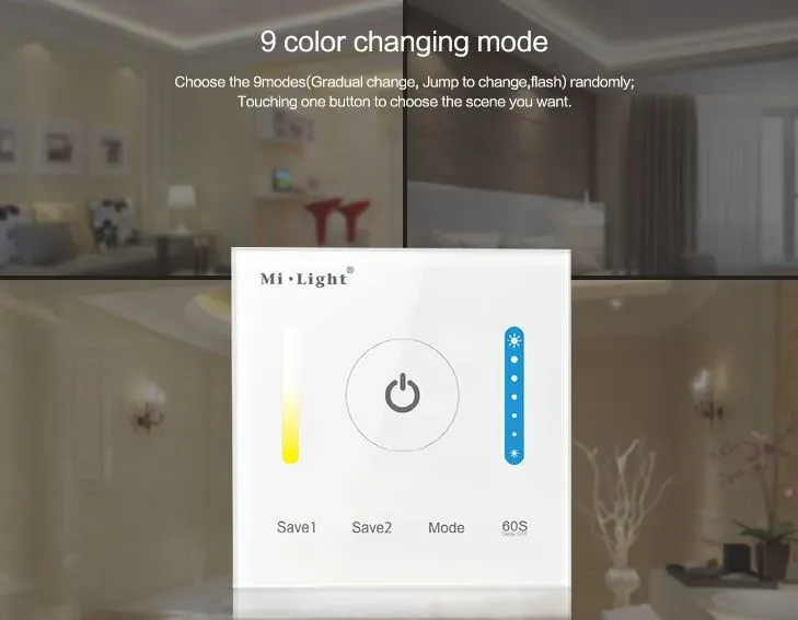 MiBoxer P2 LED Fernbedienung Smart Panel Controller(color temperature) – Bild 6