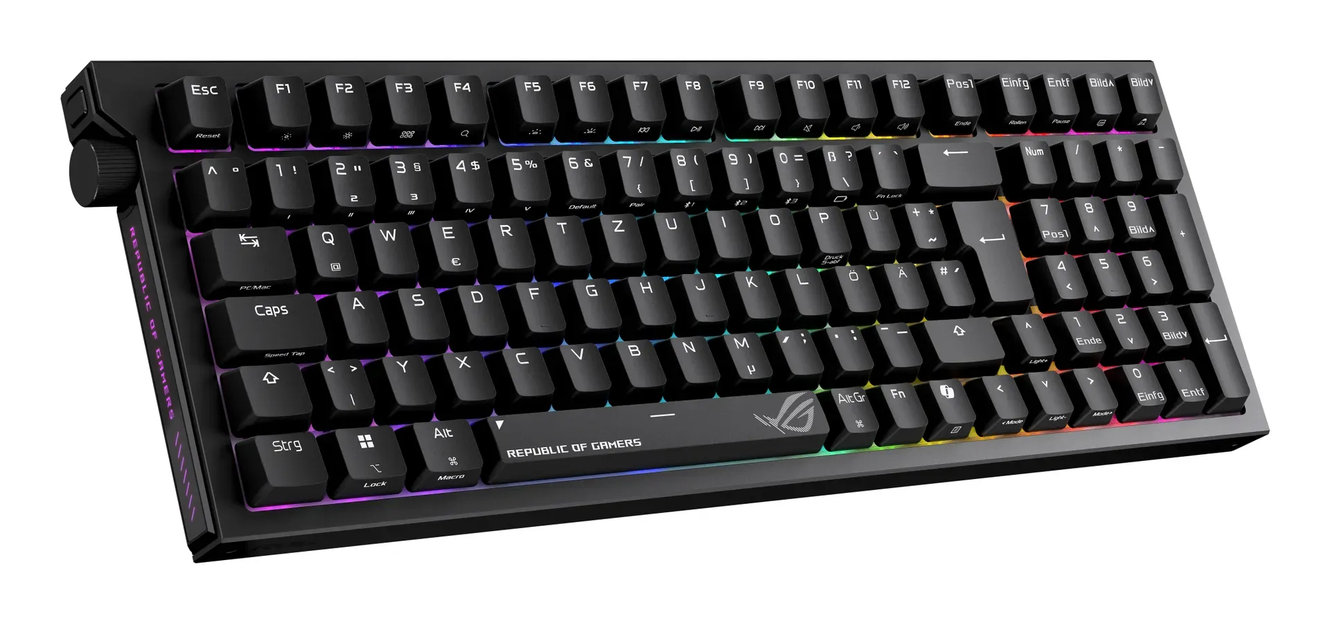 ASUS ROG Strix Morph 96 Wireless Tastatur Gaming USB + RF Wireless + Bluetooth QWERTZ Deutsch Schwarz – Bild 3