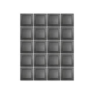 Wechselschalter McPower “Flair“, 250V~/10A, anthrazit, inkl. Rahmen, 20er-Pack Wechselschalter McPower “Flair“, 250V~/10A, anthrazit, inkl. Rahmen, 20er-Pack