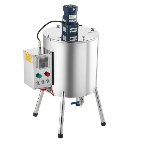VEVOR Elektrische Abfüllmaschine Flaschenabfüllmaschine mit 30L Trichter, Abfüllanlage für Kerzenwachs & Kosmetik, Edelstahlgehäuse, Heiz- & Mischfunktion, Temperaturregelung, T-förmiges Mischmesser – Bild 9