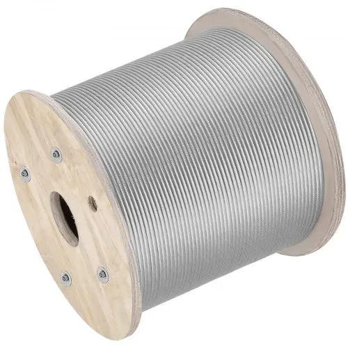 Drahtseilkabel aus Edelstahl 304, 1/4", 7x19, 200 Fuß – Bild 10