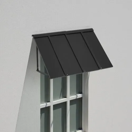 VEVOR Fenstermarkise 112,5x61x61 cm, Türvordach, Markisen, Überdachung mit dreieckigem Stahlrahmen für Türen, Außenregen & Schnee-Sonnenschutz für Türeingänge, Fenster, Veranden, Balkone – Bild 7