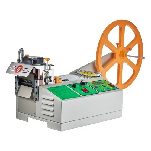 VEVOR Automatische Gurtbandschneidemaschine, Heiß- & Kaltbandschneider mit einstellbarer Temperatur und LCD-Display, Reißverschlussbandschneider für Nylongurte, Gummibänder, Schnürsenkel – Bild 9