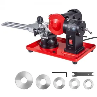 VEVOR 370W Sägeblattschärfgerät, 2890 U/min Kreissägeblattschleifer mit 125 mm Schleifscheibe, Elektr. Schärfmaschine mit Einstellwinkel für 80-700 mm Sägeblätter, Blattschärfer für Holzbearbeitung VEVOR 370W Sägeblattschärfgerät, 2890 U/min Kreissägeblattschleifer mit 125 mm Schleifscheibe, Elektr. Schärfmaschine mit Einstellwinkel für 80-700 mm Sägeblätter, Blattschärfer für Holzbearbeitung